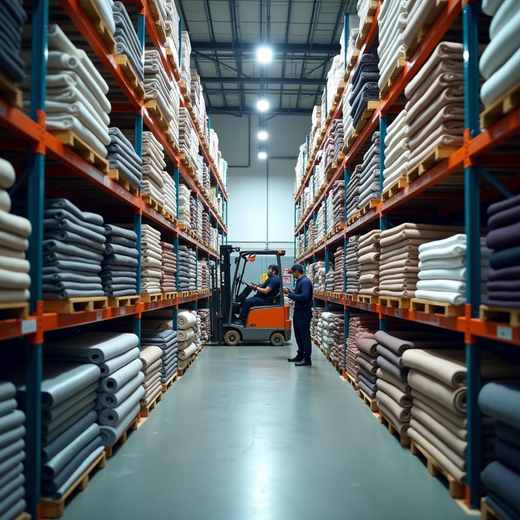 Kho vải hiện đại của Công ty TNHH Thương mại Việt Nam Li Xing tại thành phố Thuận An, Bình Dương