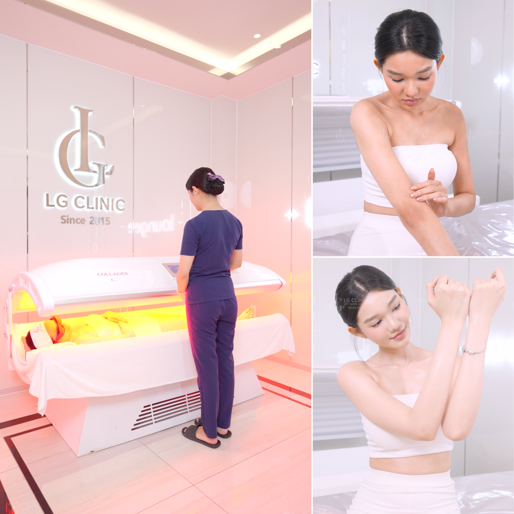 Công nghệ tắm trắng Smart Light 6D tại LG Clinic được người Bé Quyên tin chọn